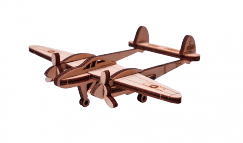 image Mécanisme 3D en bois - Avion éclair - 15 pcs