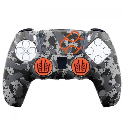 Silicone Skin + Grips Camo Digital Black pour manette PS5