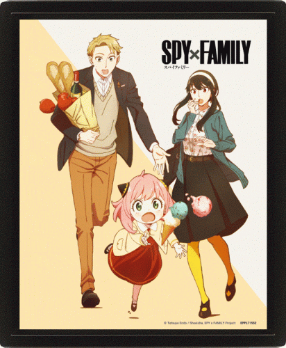 Spy x Family - Poster 3d lenticulaire- Cool vs Family (24x28cm)