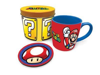 image Super Mario - Coffret Mug Lets Go-  Sous-verres 
