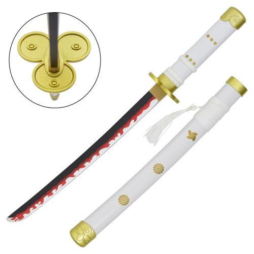 Tanto mini Katana en bambou - Inspiré du Katana de Zoro Enma + support en plastique